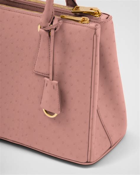 pink ostrich prada backpack|prada galleria ostrich leather.